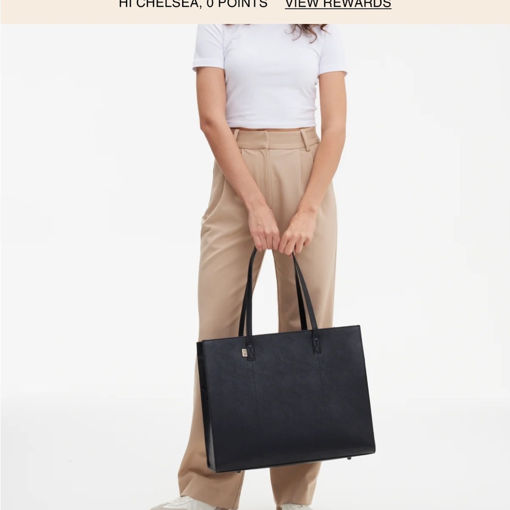 BEIS Classic Black Tote Bag